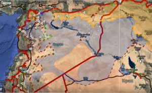 Обзор карты боевых действий на Ближнем Востоке от 29.02.2016