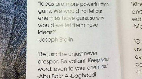 Trib: Американские школьники «украсили» выпускной альбом словами Сталина 