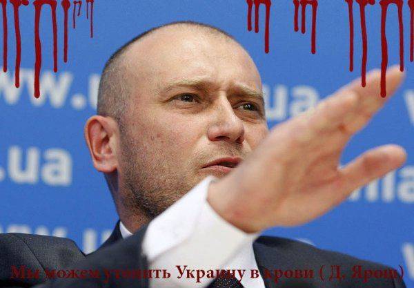 Ярош не доверяет командованию и может утопить Украину в крови