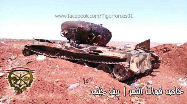 Сожженные танки и обугленные трупы: «Тигры» растерзали террористов в боях под Алеппо