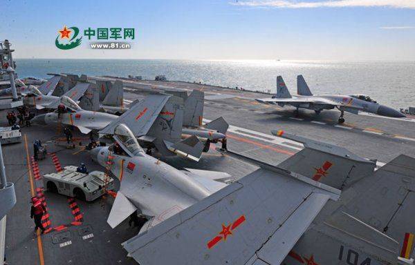 На авианосце "Ляонин"