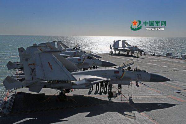 На авианосце "Ляонин"