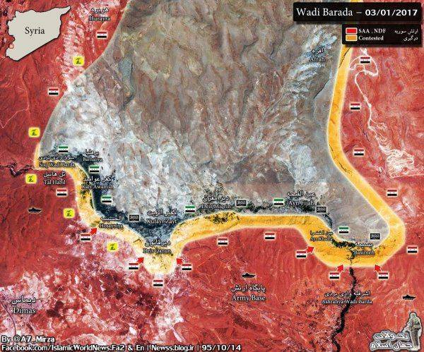 Армия и ВКС РФ штурмуют позиции банд и выбивают их на границе с Кунейтрой