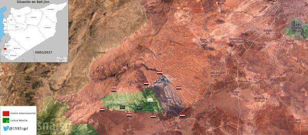 Армия и ВКС РФ штурмуют позиции банд и выбивают их на границе с Кунейтрой