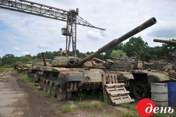 Ситуация с танками Т-72 ВСУ в 2016 г