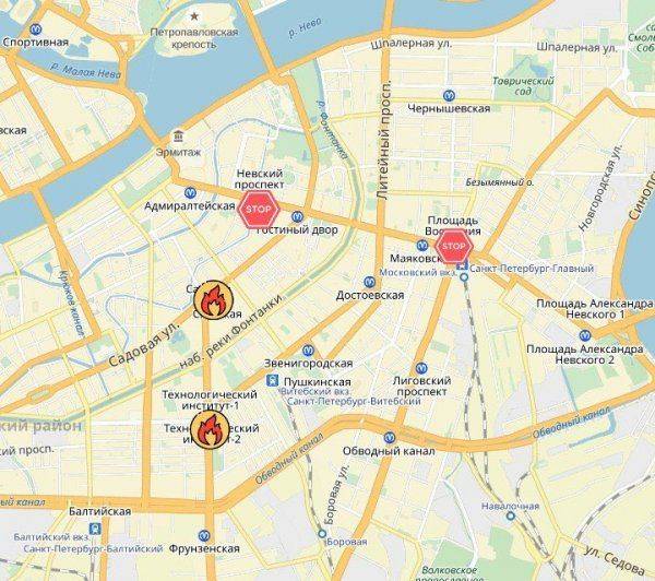 Источник рассказал о сработавших в метро Петербурга взрывных устройствах