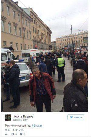 Взрыв в петербургском метро: есть жертвы