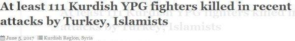 Турецкие боевики напали на курдов, сотни убитых с обеих сторон
