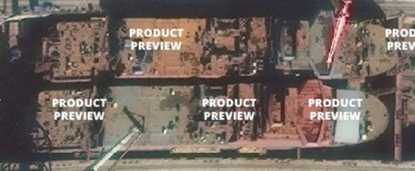 Строящееся в Крыму российское судно проекта 22160 попало в объектив спутника