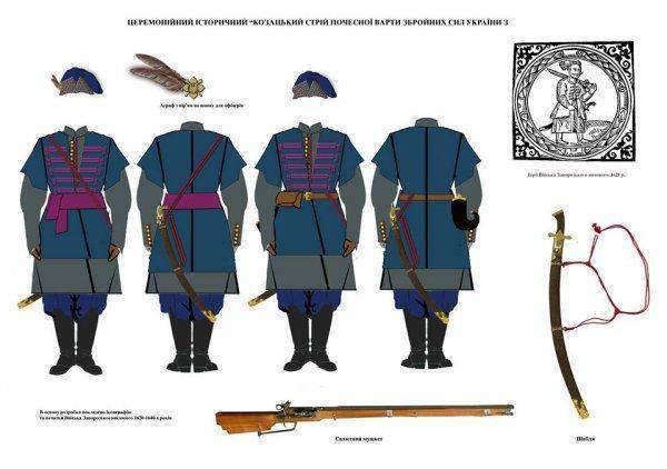 Шароварщина: Новая церемониальная форма роты почетного караула вооруженных сил Украины