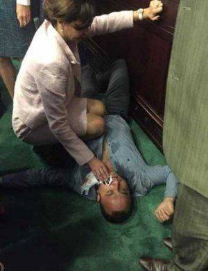Депутат от Блока Порошенко во время драки отправил в нокаут коллегу от «Батькивщины»