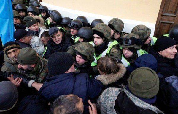 Протесты против украинской власти с грузинским акцентом