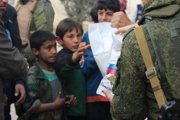 Российским Центром по примирению враждующих сторон проведена гуманитарная акция в городе Мардес провинции Хама