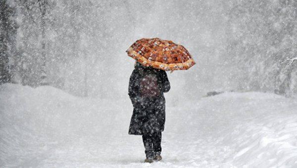 В центральную часть России пришел мощный циклон