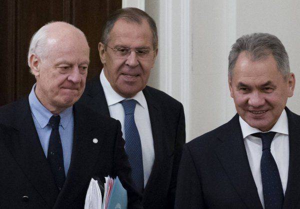 Де Мистура приедет в Москву для решения сирийского вопроса