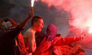 Кровавые разборки в центре столицы: футбольный беспредел в Киеве