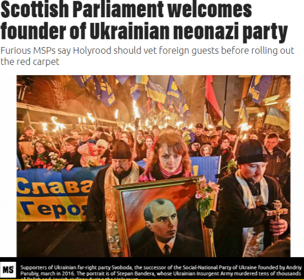 Шотландское фиаско нациста Парубия