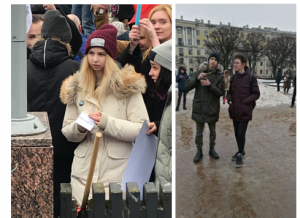 «Сливки» общества: кто пришел на митинг памяти Немцова в Петербурге