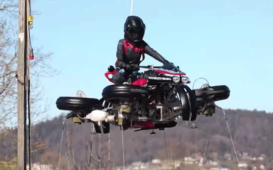 Видео дня: летающий мотоцикл прошел первые испытания