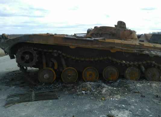Попадание ракеты «третьей силы» ликвидировало украинскую бронемашину