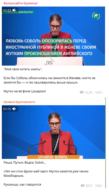 Весь Рунет смеется над выступлением Любови Соболь в Женеве