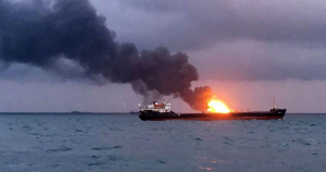 У берегов Крыма взорвался российский танкер