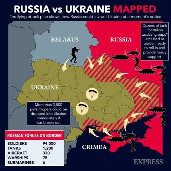 Британия планирует эвакуацию войск из Украины, — Daily Express