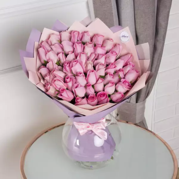 51 роза с доставкой на дом в СПБ