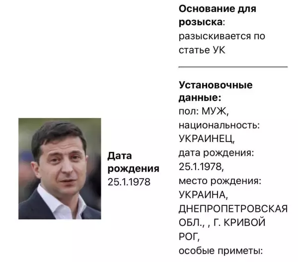 МВД России разыскивает Зеленского и Порошенко