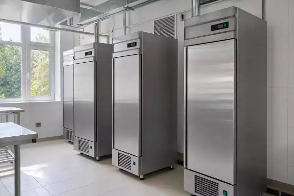 Установка холодильных шкафов в пищеблоке спортивного интерната с соблюдением требований к вентиляции и размещению